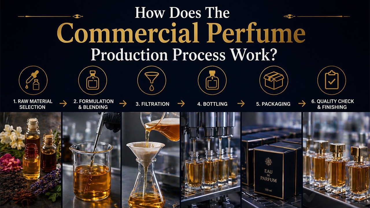 How Does The Commercial Perfume Production Process Work?