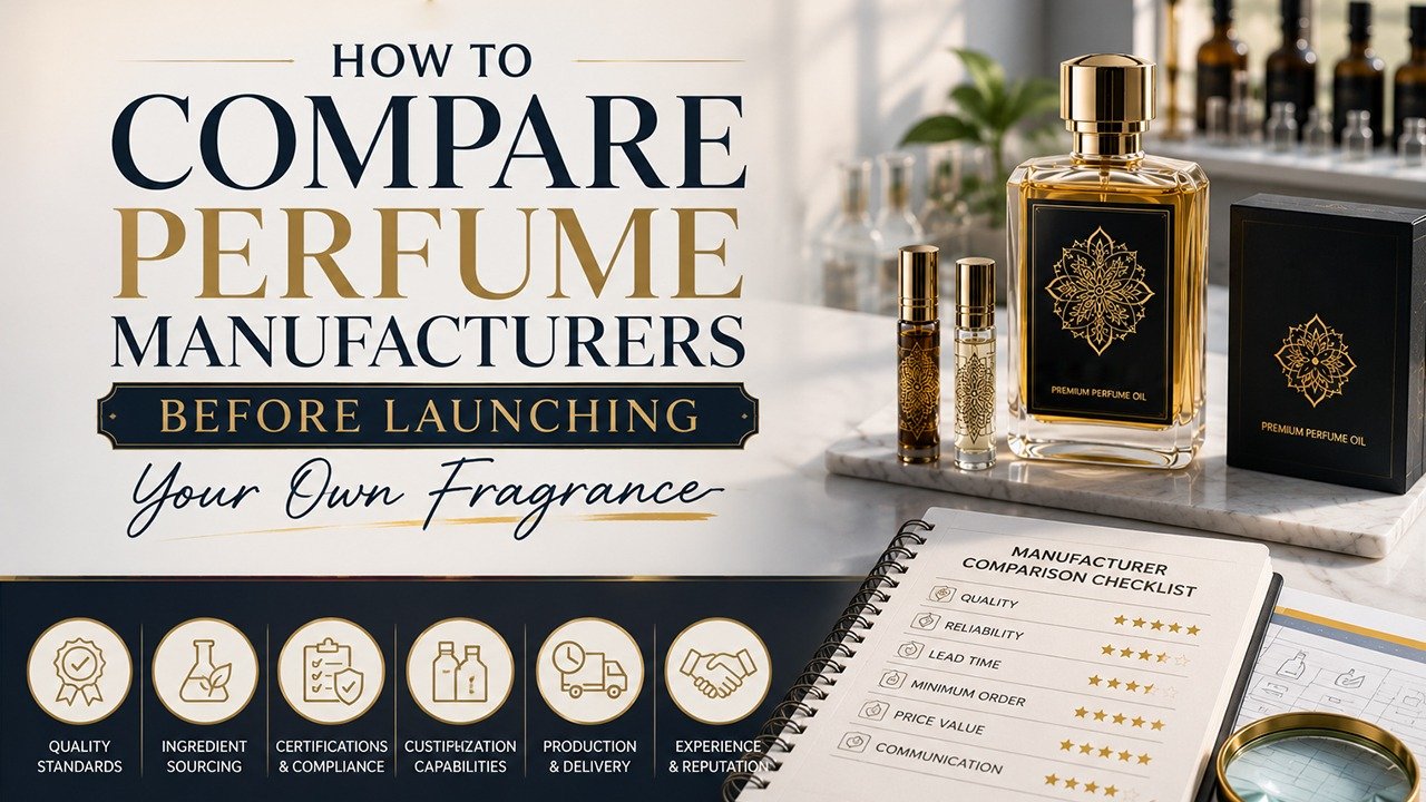 How to Compare Perfume Manufacturers Before Launching Your Own Fragrance